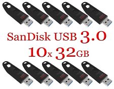 SanDisk 32GB LOT 10x ULTRA USB 3.0 flash drive SDCZ48-032G 32 GB read 100 MB/s picture