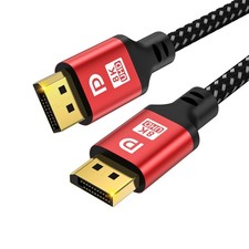 6FT DisplayPort 1.4 Cable 8K60Hz 4K144Hz, Up to 240Hz High Refresh, 6FT, Red  picture