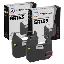 LD Compatible 1030 Set of 2 Black Printer Ribbon Cartridge for Brother AX15 AX10 picture