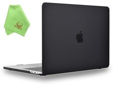 UESWILL Matte Hard Shell Case for MacBook Pro 16 A2141 2019 2020 Black Cover picture