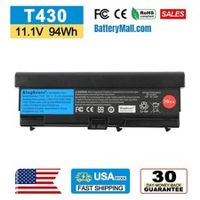 94WH 9Cell T430 Battery For Lenovo ThinkPad T530 L530 L430 W520 45N1005 45N1004 picture