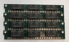 4 x 1MB 30-Pin 3-Chip 70ns FPM SIMM Memory Silver RAM 4MB Vintage PC 286 386 picture