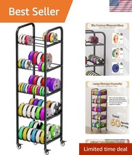 5-Tier 3D Printer Filament Storage Rack with Wheels picture