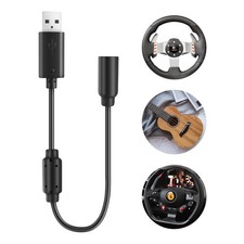 Usb Breakaway Cable Xbox 360 USB Adapter Replacement for Rocksmith Real Black picture