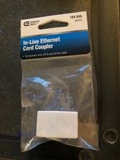 Commercial Electric White In-Line Ethernet Cord Coupler 0000-189-846 picture