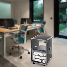 16U Cabinet Portable Rolling Network Server Rack w/ Wheels For KTV Conference picture