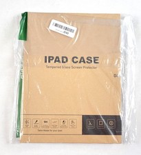 IPad Case  Tempered Glass Screen Protector for iPad 10.2 Inch, Black NEW Sealed picture