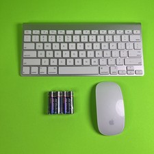 Genuine Apple A1314 Keyboard & A1296 Apple Mouse Bluetooth - SAME DAY - WARRANTY picture