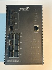 Transition Networks SISPM1040-384-LRT-B Managed 12-Port 10/100/1000T 8xPOESwitch picture