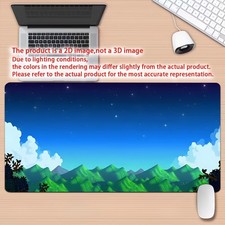 1pc Retro Pixel Art Farming Game Desk Mat & Gaming Mouse Pad Suitable for Offi picture