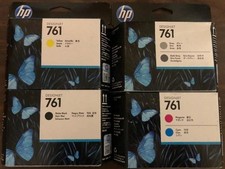 GENUINE SET 4 SEALED HP 761 Printheads CH647A CH645A CH646A T7100 T7200 2020-24 picture