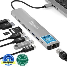 Plugable 9-in-1 USB-C Hub with 4K HDMI, 140W Pass-Through Charging picture