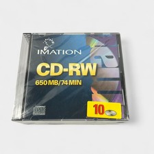 NEW/SEALED 10-PACK: IMATION CD-RW - 650 MB 74 MIN picture
