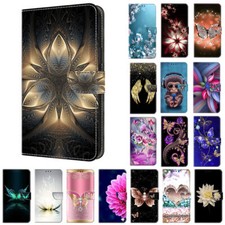 Flip Butterfly Flower Card Wallet Cover Case For S22 S20 S21 Ultra S20 FE S21 FE picture
