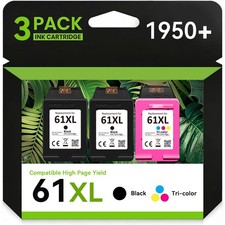 61XL Ink Cartridge for HP 61 ENVY 4500 4502 4505 5530 5535 Deskjet 2540 Printer picture