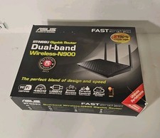 ASUS RT-N66R Dark Knight 900 Mbps 4 Port Wireless Gigabit Router. Open Box. picture