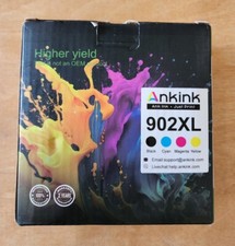 Ankink 902XL Ink Cartridge Compatible for HP , 4 Packs (B/C/M/Y) picture