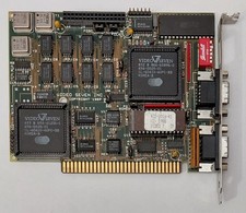 Video Seven VEGA VGA 8-bit ISA Graphics Card (CL-GD410/420, EGA, Retro, 1988) picture