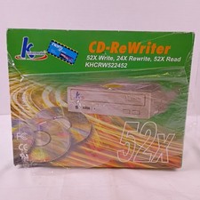 K Hypermedia CD-ReWriter 52X Write 24X Rewrite 52X Read KHCRW522452 Open Box picture