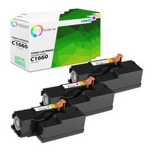 TCT 3PK C1660 Color Toner Cartridge Set For Dell C1660 C1660w C1660cnw picture