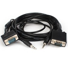 HeavyDuty VGA Cable 10ft Male to Male SVGA Monitor Cord for Computer 1080p Video picture