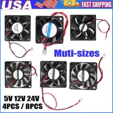 4/8PCS High Speed 5/12/24V 4/6/7/9cm DC 2Pin Brushless Cooling Fan Exhaust IDE picture