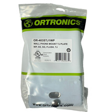 Ortronics OR-403STJ1WP TracJack Wall Phone Mount Plate Stainless Steel Lot of 10 picture