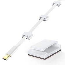 AGPTEK Ethernet Cable Clips, 100 PCS Adhesive Wire Clips, Flat Cord Clips Small picture