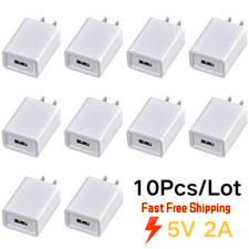 Lot 1-10X US Plug 5V 2A USB Port Wall Charger 5 Volt 2 Amp AC-DC Power Adapter picture
