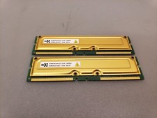 Hyundai (2x) 128MB 256MB Tot Rambus ECC Rimm PC-600-45 Memory RAM HYMR16416H-653 picture