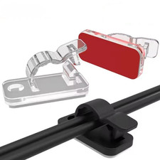 20PCS Self Adhesive Cable Clips Wire Organizer Desk Cord Manager NEW picture