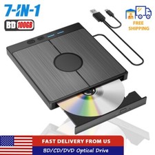 7-in-1 External Blu ray Drive USB 3.0 BD/CD/DVD-RW Player Burner Optical Drive picture