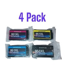 New 4-PK For HP 950XL 951 XL Ink Combo For OfficeJet Pro 8100 8600 Plus Premium picture
