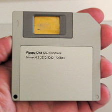HAGIBIS Floppy Disk Enclosure USB-C 10Gbps W/ 975GB Lenovo OEM NVMe M.2 2230 SSD picture