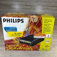 Philips External CD-ReWriter CDRW400 Series 4x Write 4x Rewrite USB CD-RW Drive picture