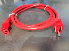 10 Foot Red US Universal AC Power Cord Cable C13 C14 picture