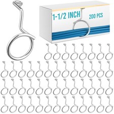 Blulu 200 Pcs Bridle Rings, 1-1/2 Inch Low Voltage Wire Cable Rings | Screw M... picture