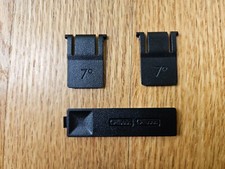 Logitech K345 Black Wireless USB Keyboard Genuine OEM Feet  Battery Cover Set picture