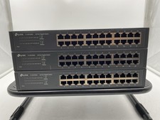 Lot of 3 TP-Link TL-SG1024S 24-Port Gigabit Switch picture