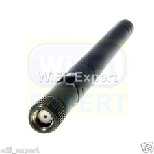2x New 2dbi Wireless 2.4GHz WiFi Antenna Booster RP-SMA Linksys Netgear D-Link picture