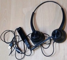 Plantronics Poly EncorePro 320 Binaural Headset + DA75 USB-C Adapter Tested picture