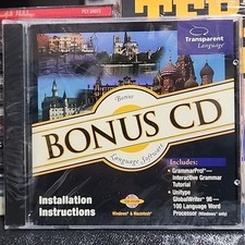 Transparent Language Inc BONUS CD Language Software - NEW picture