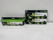OEM HP 971XL Ink Cartridge Set Black Cyan Magenta NEW SEALED picture