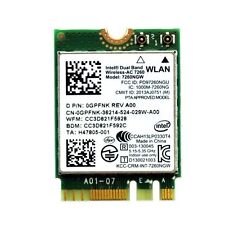 Intel 7260NGW 802.11AC 867M NGFF/M.2 Wireless Wifi+ BT 4.0 WLAN Card GPFNK Good picture