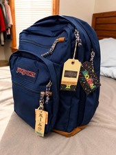 NEW JanSport Cool Student Laptop Backpack - Navy (17
