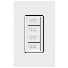 Lutron Pico Wireless - 4-Button CUSTOM SCENE ENGRAVED PERSONALIZED REMOTE picture