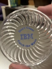 IBM Acrylic MKTG Coaster Don’t Coast Catch The Wave. Vintage picture