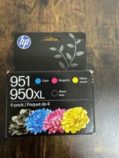 HP 950XL Black 951 Tri-Color 4-Pack Ink Cartridge NEW Sealed OEM Expires 2028 picture