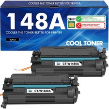 148A Black Toner Cartridge 2 Pack Standard Yield for Laser Printers picture