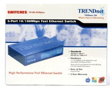TRENDnet TE100-S55Eplus 5-Port 10/100Mbps High Performance Ethernet Switch IE802 picture